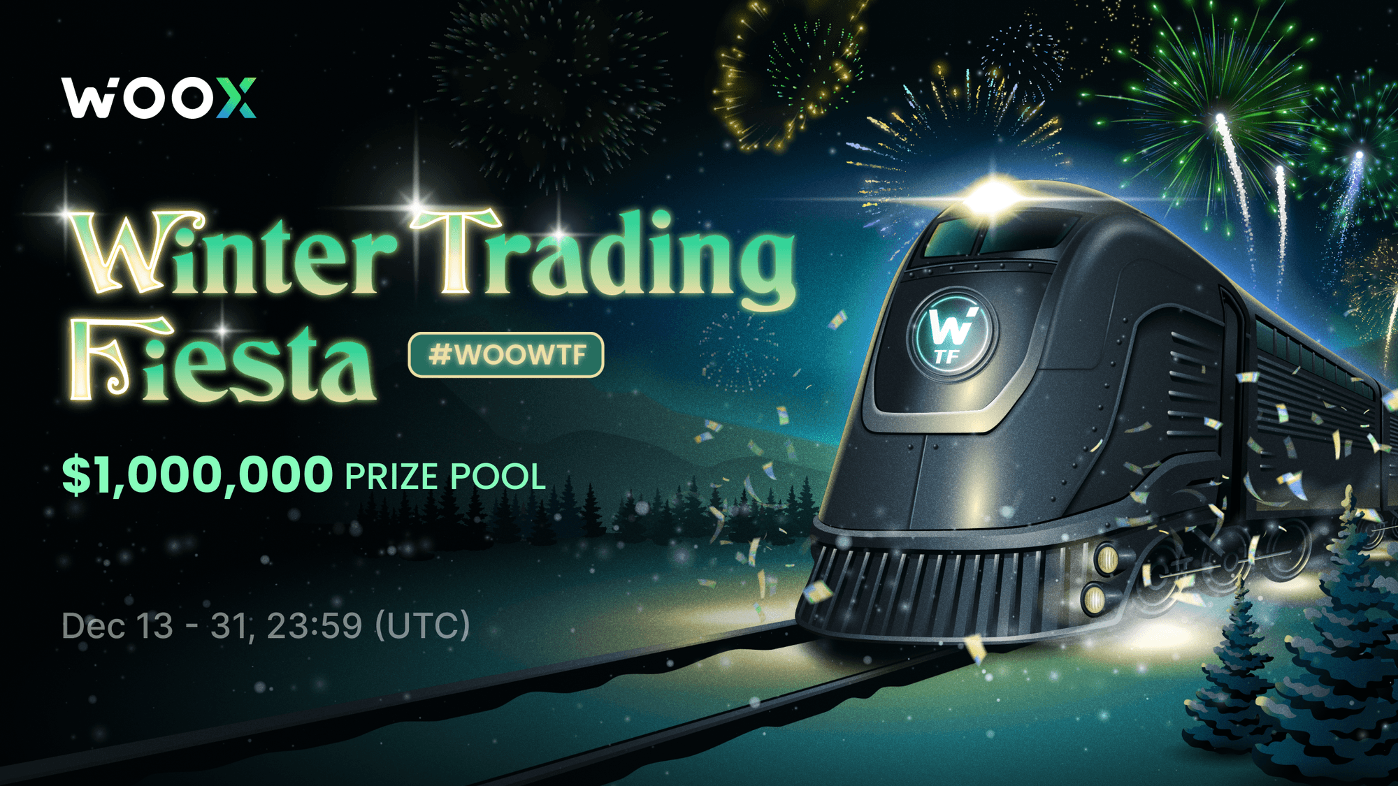 WOO X Winter Trading Fiesta launches with up to a $1M prize pool - #WOOWTF