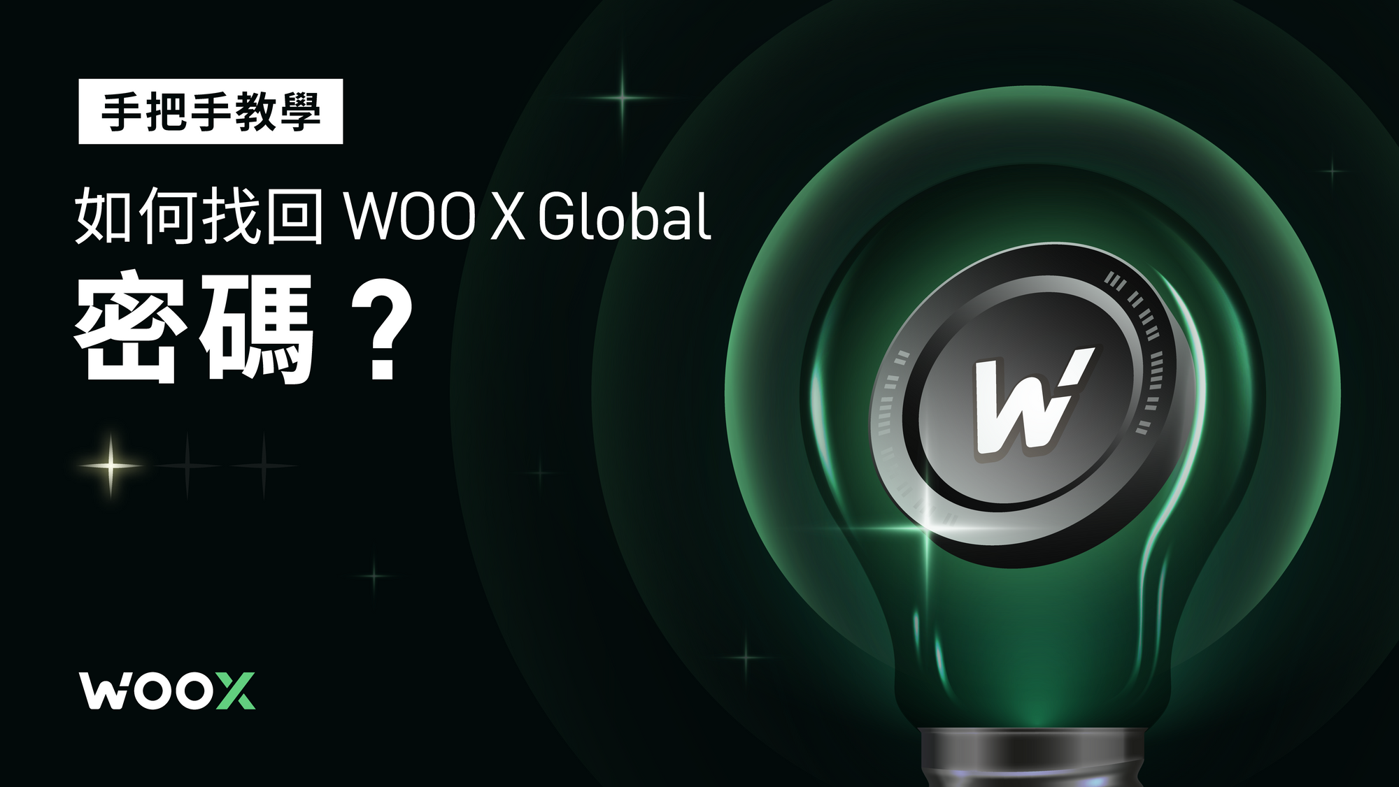 手把手教學 — 如何找回 WOO X Global 密碼