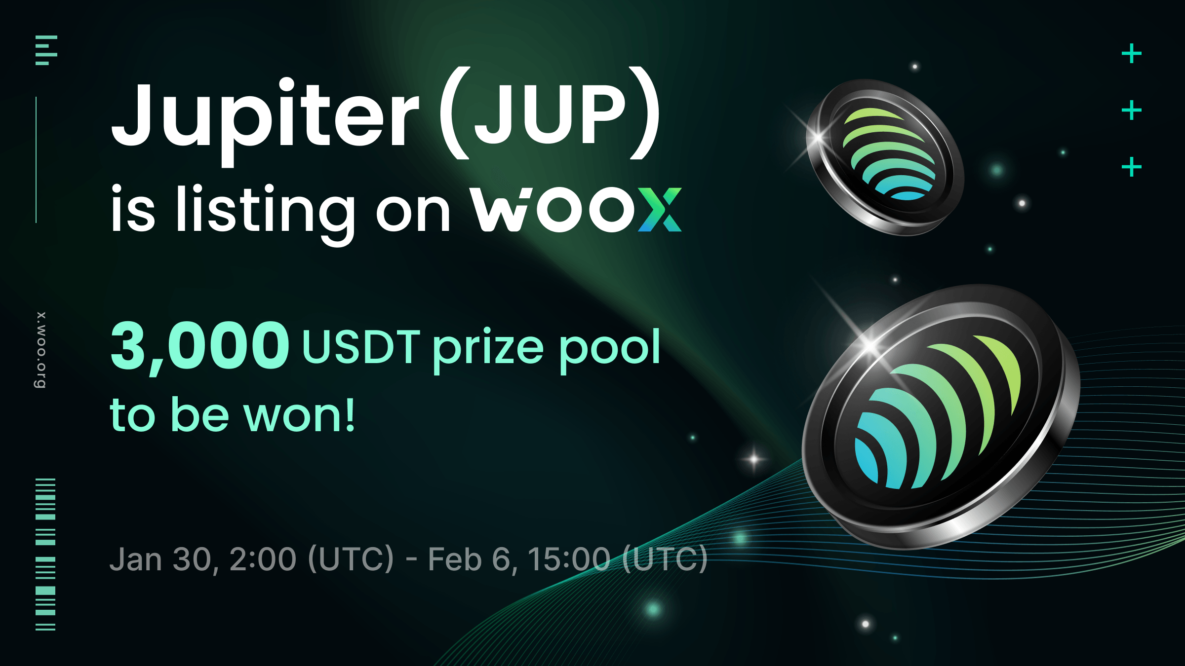 New Listing: Jupiter (JUP) on WOO X - Trade and share a 3,000 USDT prize pool!