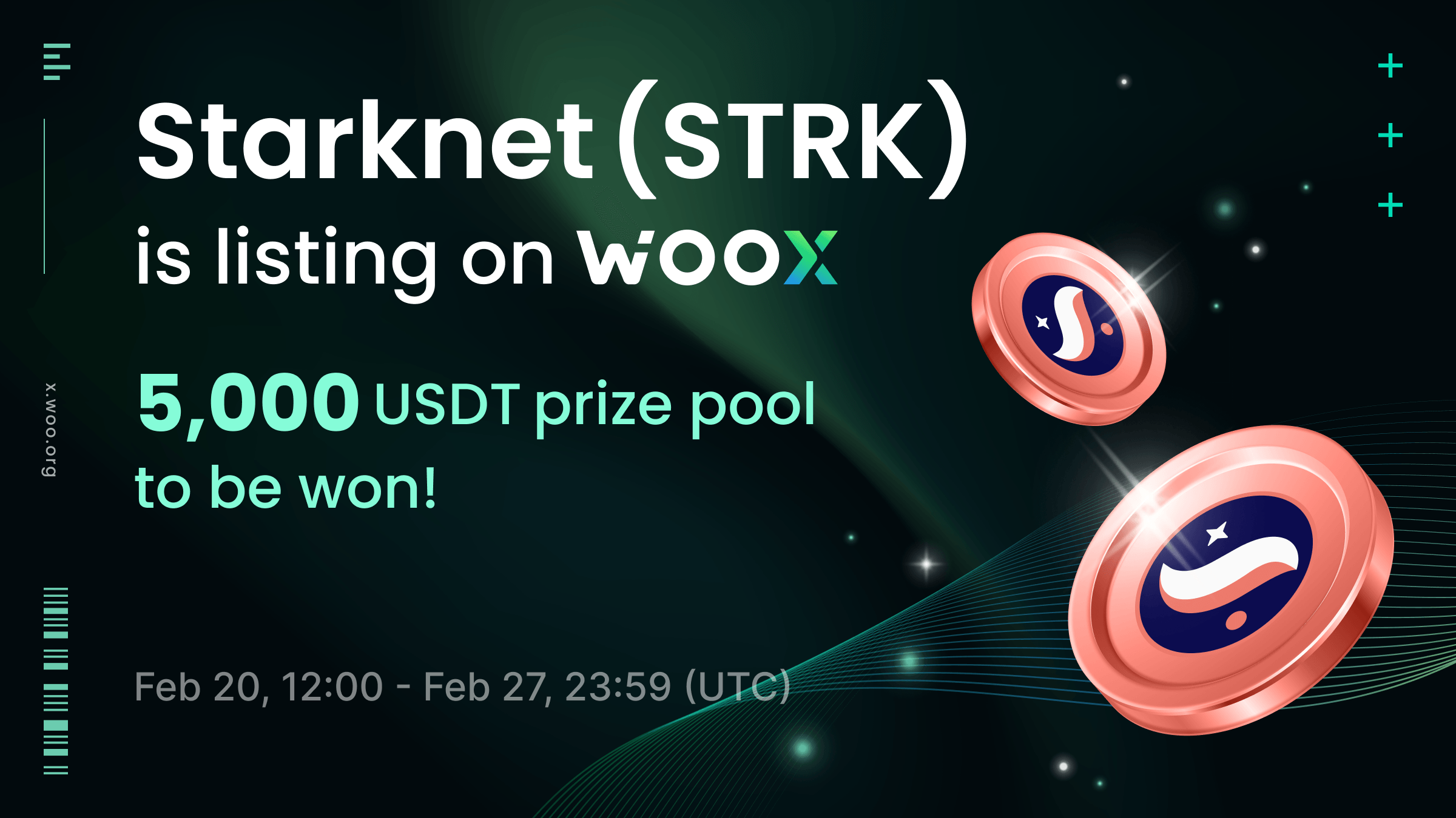New Listing: Starknet (STRK) on WOO X - Trade and share a 5,000 USDT prize pool!