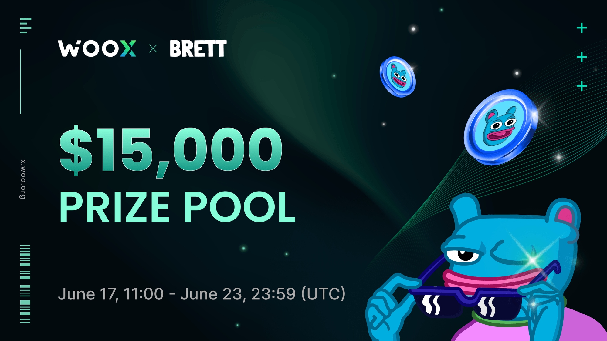 Win from a $15,000 BRETT prize pool and join the excitement!