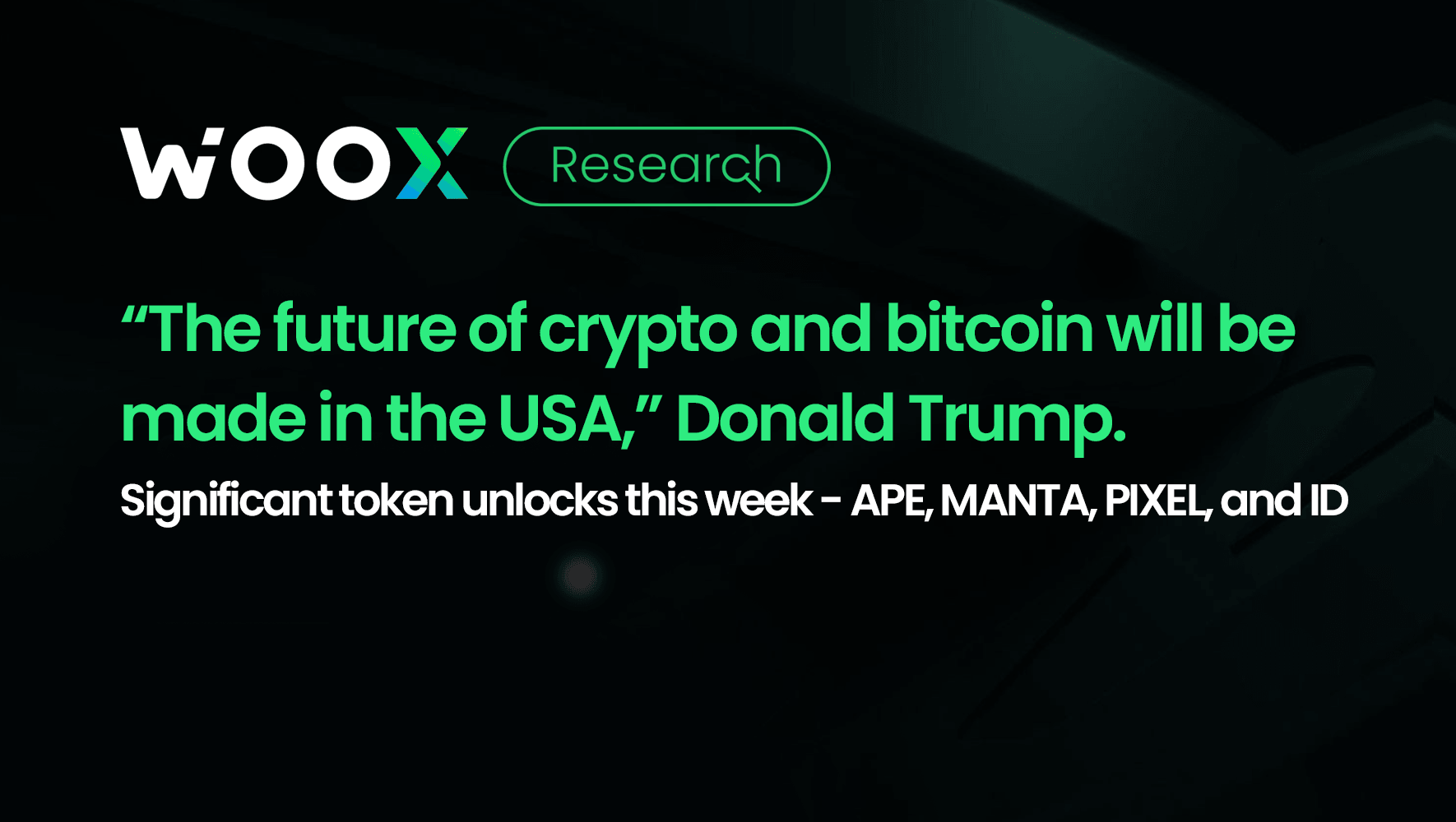 The future of crypto and bitcoin will be made in the USA