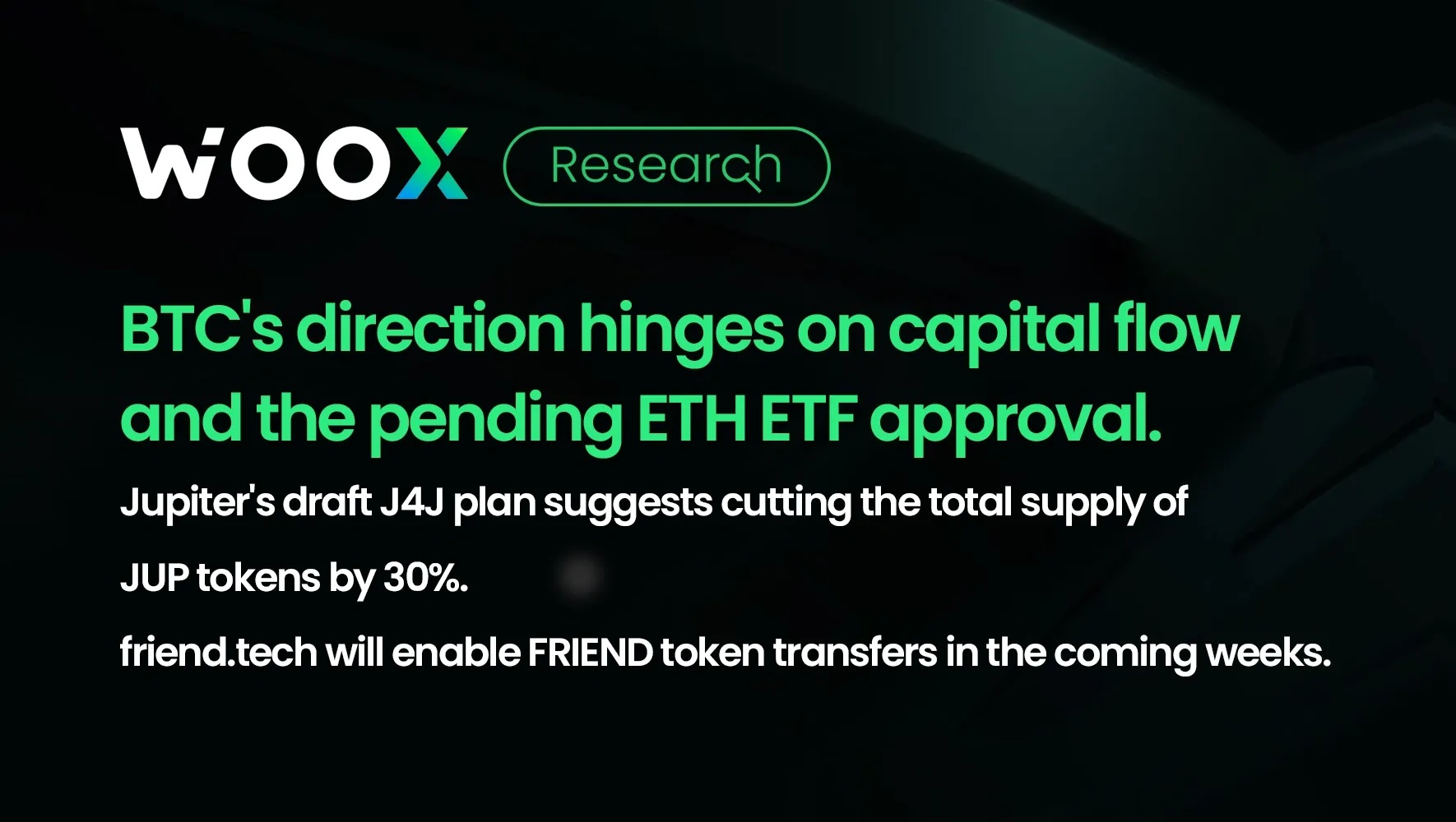 BTC 的方向取決於資金流向和待批准的 ETH ETF。
