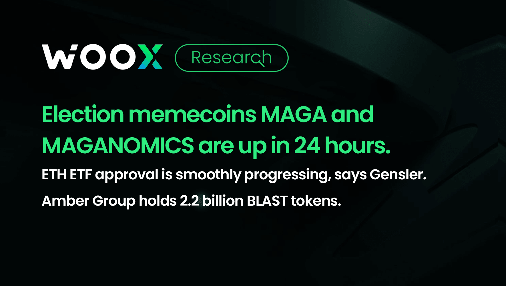 Election memecoins MAGA and MAGANOMICS are up in 24 hours