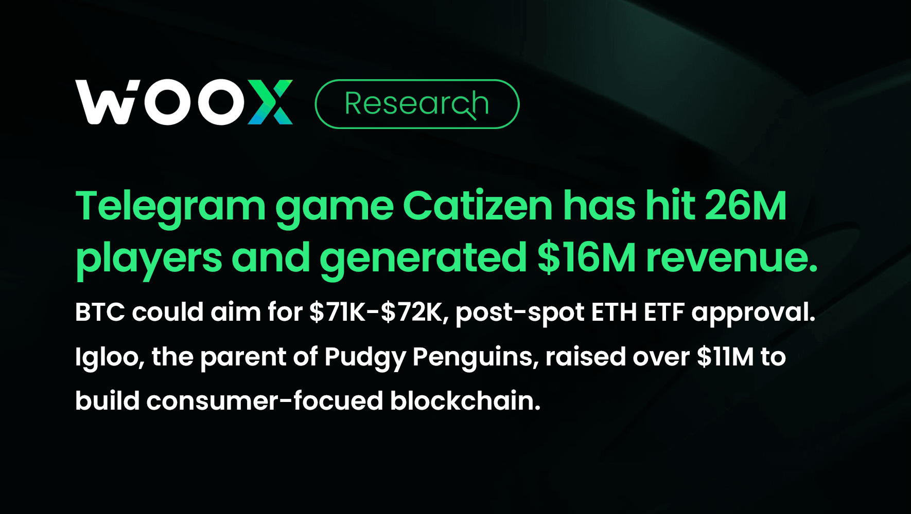 Telegram game Catizen has hit 26M players and generated $16M in revenue