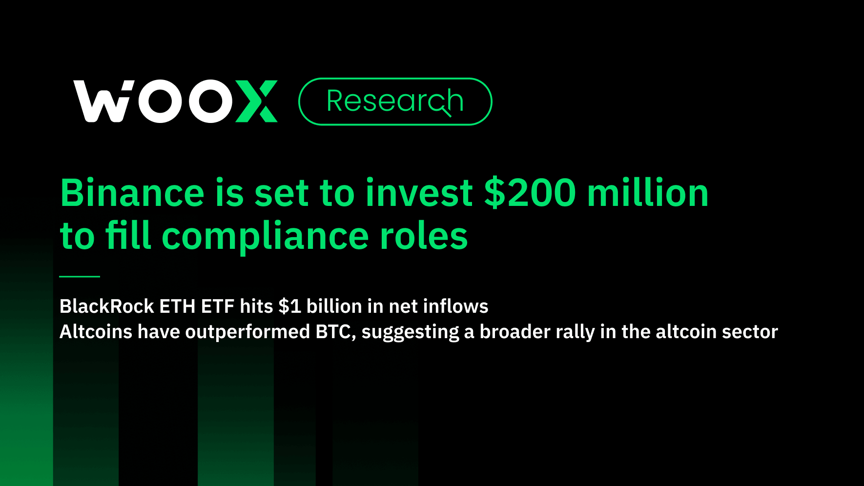 Binance is set to invest $200 million to fill compliance roles