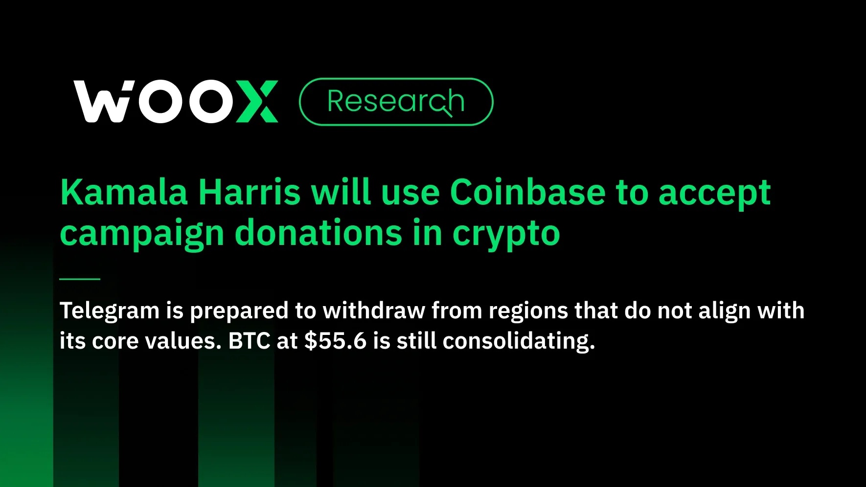 Kamala Harris 將使用 Coinbase 接受加密貨幣競選捐款