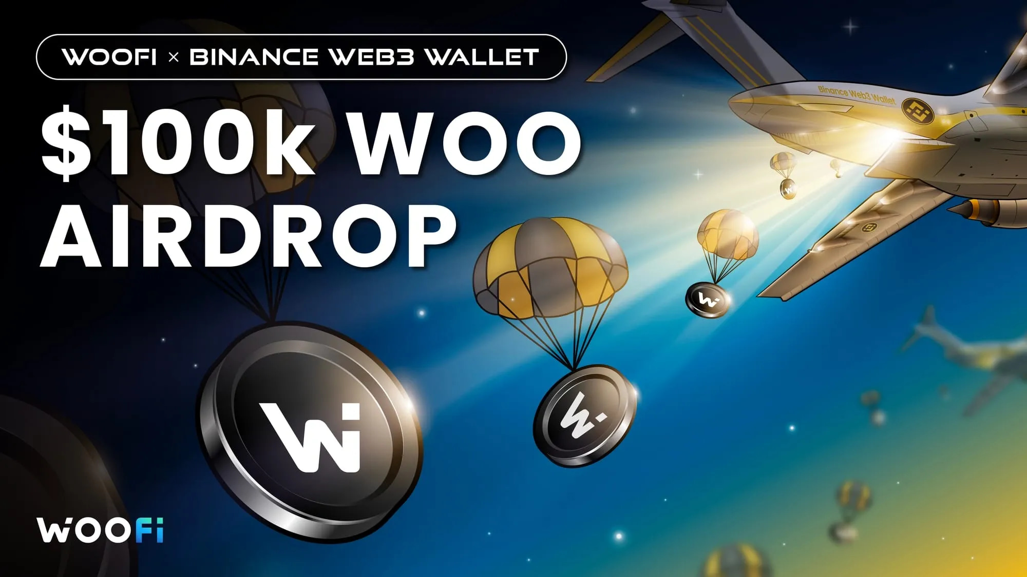 使用 WOOFi 和幣安 Web3 錢包贏大獎
