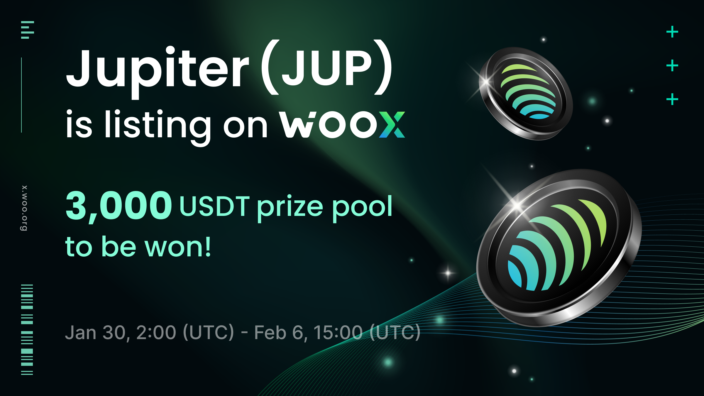 New Listing: Jupiter (JUP) on WOO X - Trade and share a 3,000 USDT prize pool!