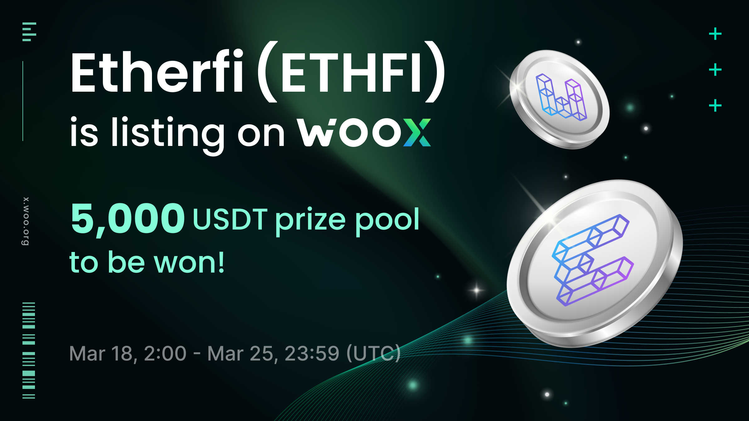 New Listing: Etherfi (ETHFI) on WOO X - Trade and share a 5,000 USDT prize pool!!!