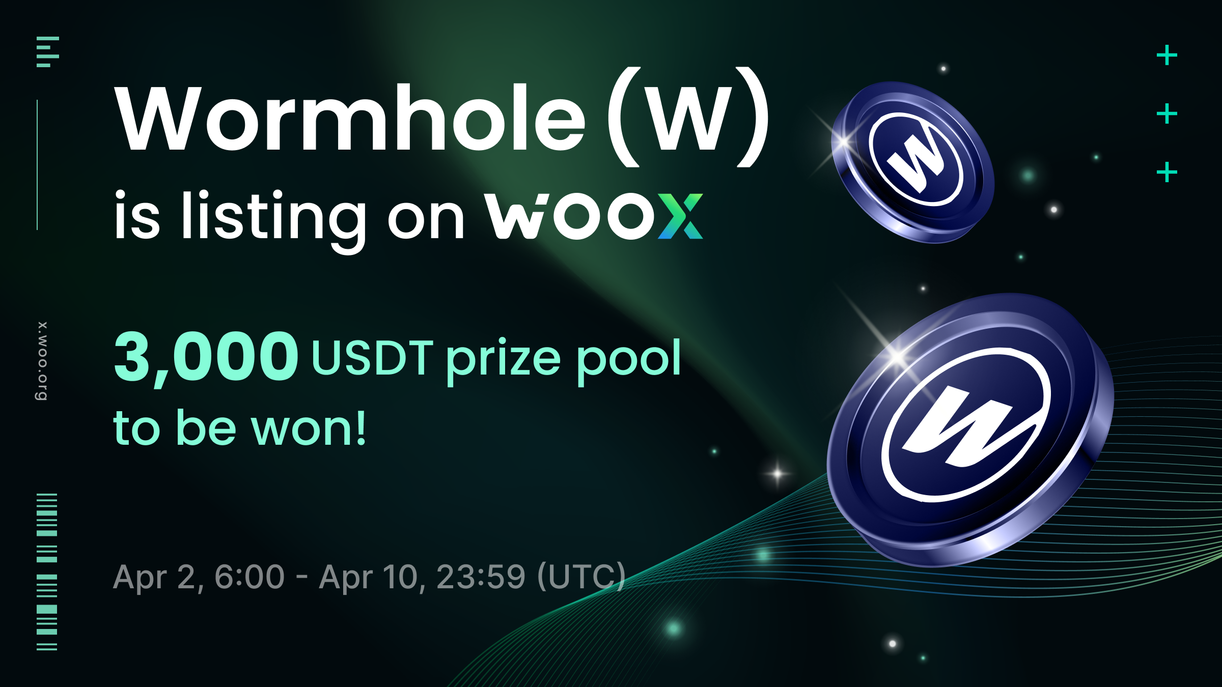 New Listing: Wormhole (W) on WOO X - Trade and share a 3,000 USDT prize pool!